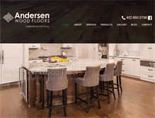 Tablet Screenshot of andersenwoodfloors.com